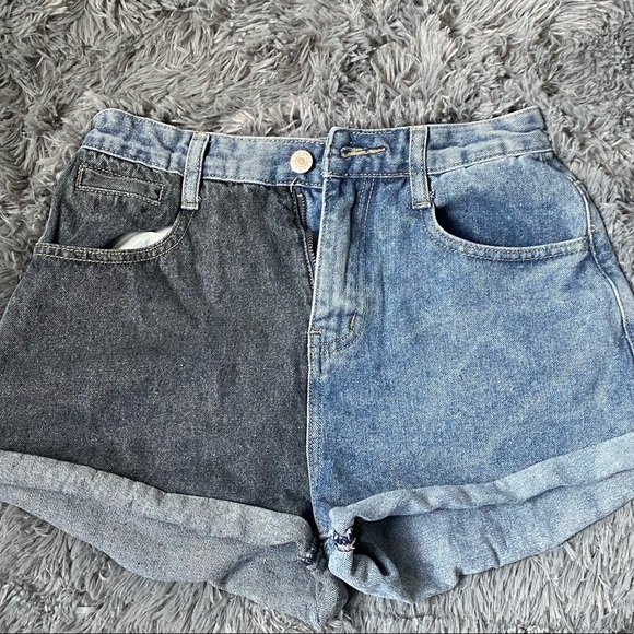 SHEIN Pants - Denim black and blue shorts